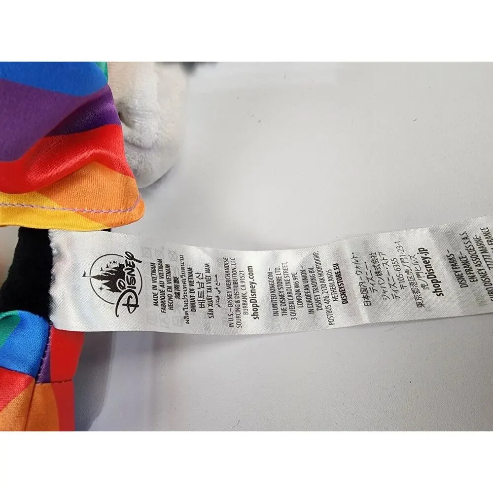 Disney Parks Mickey Mouse Plush 14'' Pride Collection Rainbow Colorful